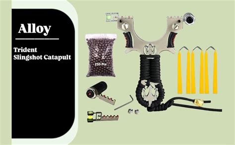 Marksman® Trident Alloy Slingshot Catapult with Laser Durable for ...