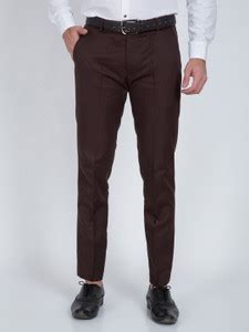 AWOL By Miura Lifestyle Slim Fit Men Brown Trousers - Buy AWOL By Miura ...