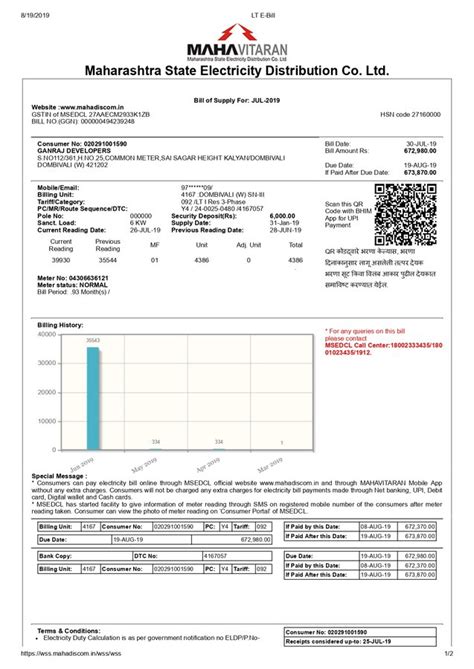 Mahadiscom / MSEB / MSEDCL — meter connection and bill period is not ...
