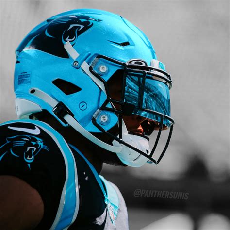 Panthers Helmet Riddell Carolina Panthers 2024 Slate Alternate Speed