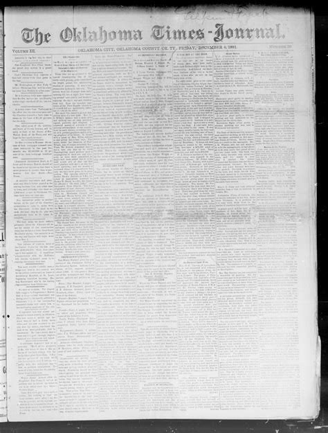 Oklahoma Times Newspaper