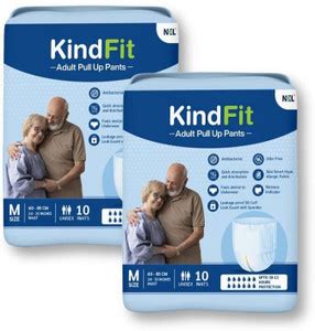 KINDFIT Adult Pull-Up Pants Diapers ,Medium-20 Pieces|,Waist Size (24 ...