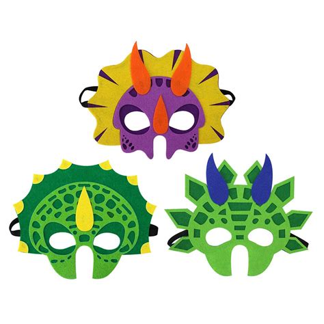 Buy 3PCS Dinosaur Party Masks Party Favors Decorations for Kids Themed ...