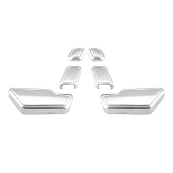 X AUTOHAUX 6 in 1 Car Interior Door Seat Adjust Button Switch Cover ...