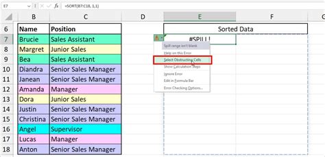 Textsplit Returns Spill Error Message 的图像结果