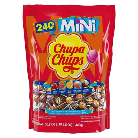 Buy Chupa Chups Mini Lollipops, 240 Count of Assorted Creamy Flavors ...