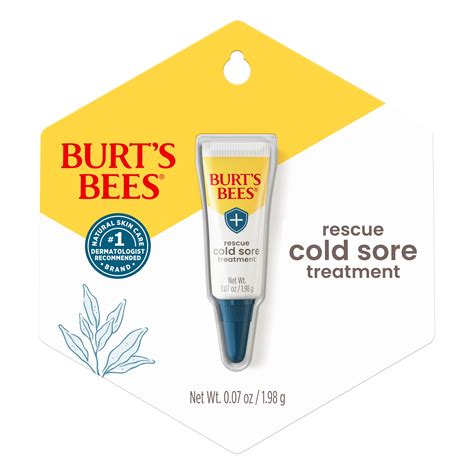 Burt's Bees Rescue Cold Sore Treatment, 0.07 oz. HSA/FSA Eligible ...