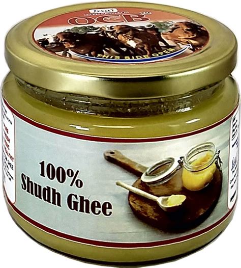 OCB 100% Sudh Ghee Desi A2 Cow Ghee | 100% Pure A2 Milk Ghee 250 g ...
