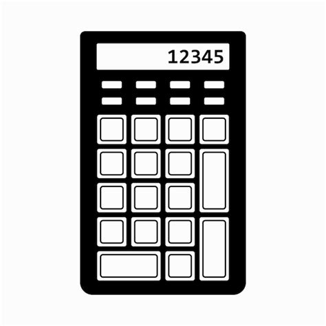 Premium Vector | Numeric keypad with calculator
