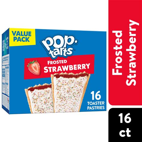 Kelloggs Pop-Tarts Frosted Strawberry 48 Ct - Walmart.com