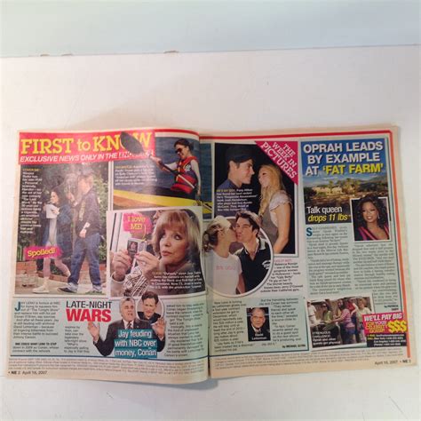 Vintage April 16 2007 NATIONAL ENQUIRER Tom and Katie Drew Barrymore L ...