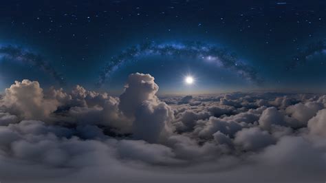 HDRI Night Above The Clouds Skyboxes - HDR Image by Johny1981