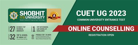 Shobhit University - CUET UG-2023 REGISTRATION Form