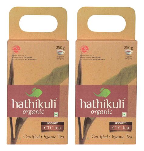 Hathikuli Organic Black Tea Loose Leaf, 500g (Pack of 2, 250g Each ...
