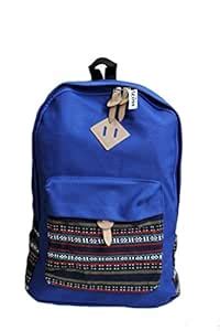 Aeoss Backpack Girls Women Bohemian Aztec Tribal Print Bag (BLUE LARGE ...