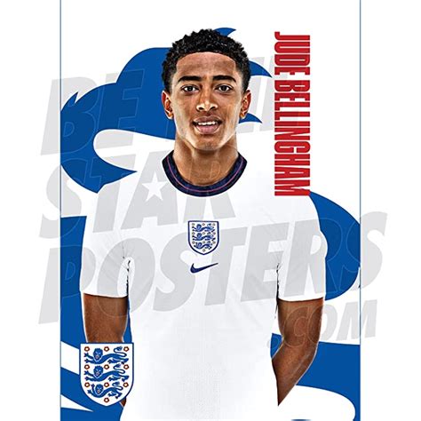 Buy Be The Star Posters England National Team Jude Bellingham 20/21 A3 ...