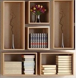 ONLINECRAFTS Wooden Wall mounted Floating Book Rack Shelves for Book ...
