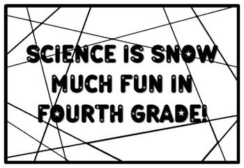 SCIENCE IS SNOW MUCH FUN IN FOURTH GRADE! Fourth Grade Summer Fun ...