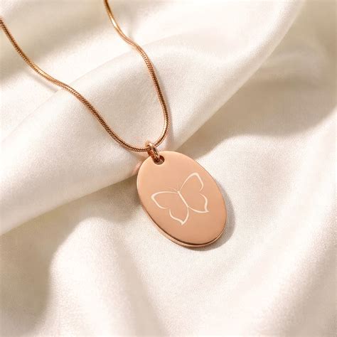 Butterfly Oval Necklace- Mesmerize India