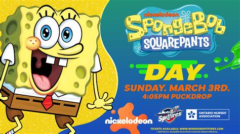 Spitfires partner with Nickelodeon for SpongeBob Squarepants Day March ...