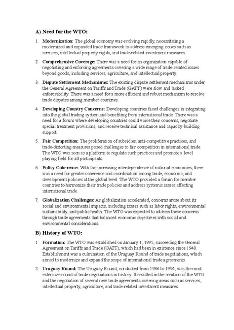 WTO 101: Key Insights on the World Trade Organization's Role and ...