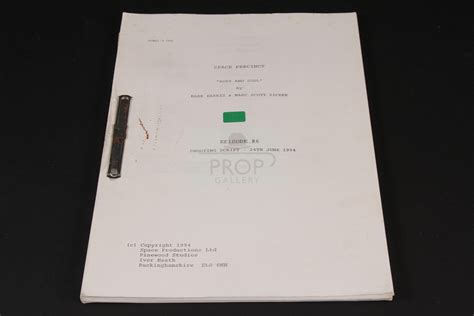 The Prop Gallery | Production used script - Body and Soul