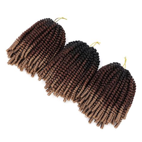 Buy Eugenia Spring Twist Hair 8 Inch 3 Packs Fluffy Spring Twists ...