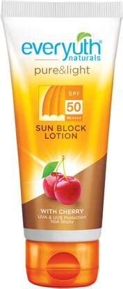 Everyuth Naturals Sunscreen - SPF 50 PA++++ Pure and Light Sun Block ...