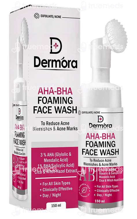 Dermora Aha Bha Foaming Face Wash 150 Ml - Uses, Side Effects, Dosage ...