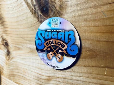 Tap Tag Counter NFC Sign | Large Tap Sign | Sticky NFC Signs