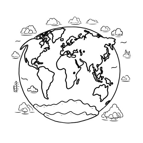Image of the World Animated for Coloring 的图像结果