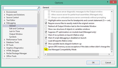 How to Enable Native Code Debugging vs 2019 的图像结果