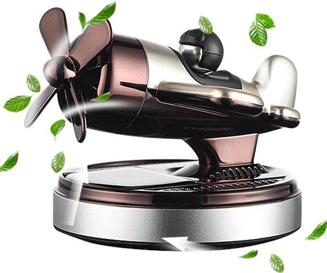 Plane Solar Car Air Freshener Natural Aromatherapy Fighter Refreshing ...