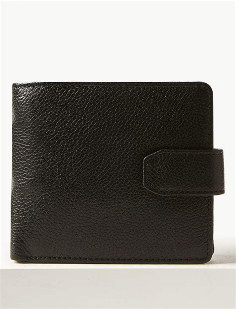 Buy Leather Classic Bi-fold Coin Wallet with Cardsafe™ at Marks & Spencer