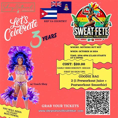 Shey Natural Health Bars 3rd Anniversary Sweat Fete, Nothing But Net ...