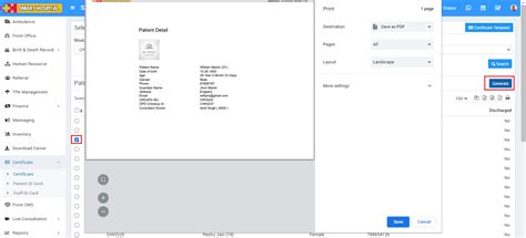 How to generate certificate? - Smart Hospital : Hospital Management ...