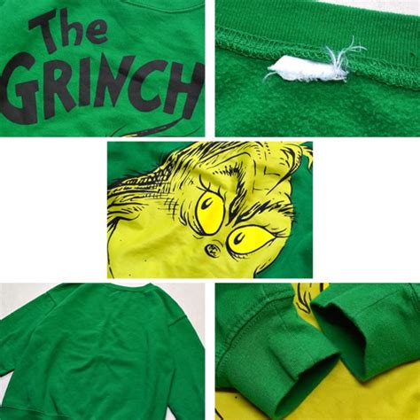 1点物 グリンチGRINCH緑プリントスウェット古着メンズMLレディースOKアメカジ90sストリート/スポーツUSブランド中古トレーナー丸首 ...