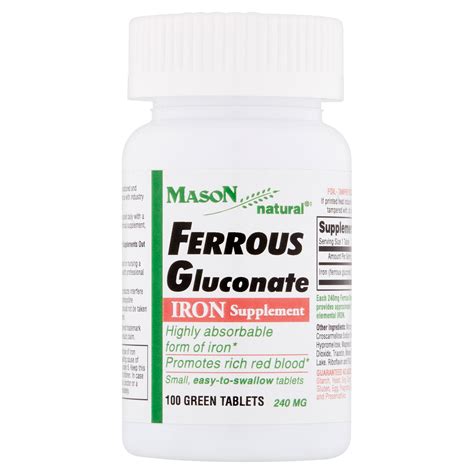 What Is Ferrous Gluconate Used To Treat at Timothy Mears blog