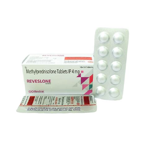 REVESLON - Methylprednisolone Tablets IP 4 mg - Revive Medicare ...