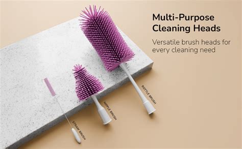 Lifelong Cuppy Electric Bottle Cleaner Brush | Soft Silicone Bristles ...