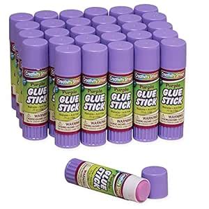 Creativity Street Large Glue Sticks, 30-Pack, Purple, .70-Ounce ...