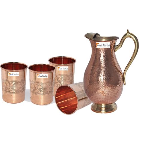Buy Prisha India Craft ? Copper Jug (Royal JUG 2000 ML / 67.63 oz) with ...