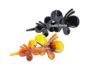 Trendy Works 2 Pieces Hair Clutcher Juda Clips Bun Claw Clips Ponytail ...