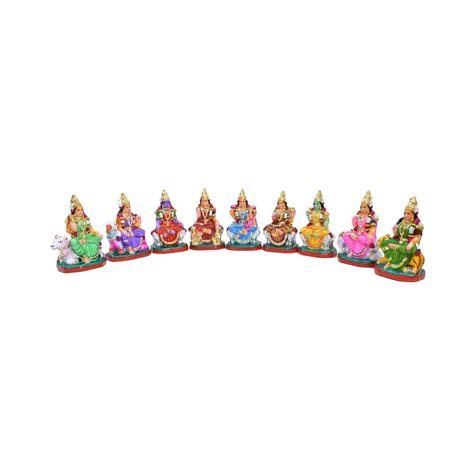 NAVA DURGA SET OF 9 HANDMADE DUSSERA DOLL GOLU DOLL BOMMALU TARANG ...