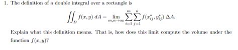 Image result for Calculating a Double Integral Over a Rectangle