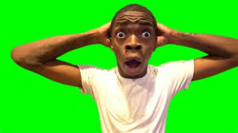 Shocked Guy Guy Twitter Reaction Meme Green Screen - Video Download MP4