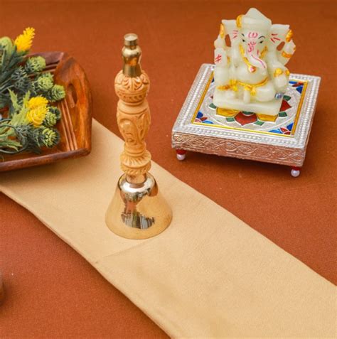 Kansa Bell (6 Inch) with Wooden Handle – Kansyam Metalex