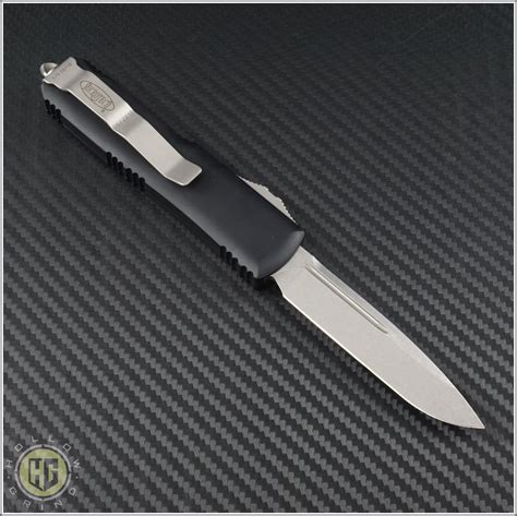 Microtech Knives UTX-85 S/E Automatic OTF D/A Knife (3in Stonewashed ...