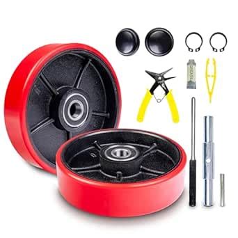 Pallet Jack/Truck Steering Wheels Set with Axle, Fasteners and ...