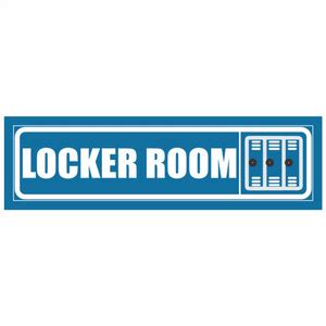 voorkoms Locker RoomSign Board For Banks, Schools And Offices AreaSign ...